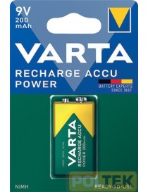 VARTA BATTERIA RICARICABILE 9V 200mAh