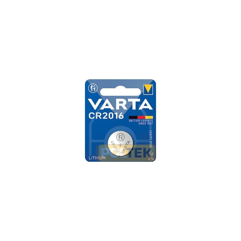 VARTA BATTERIA BUTTON LITHIUM CR2016 3V