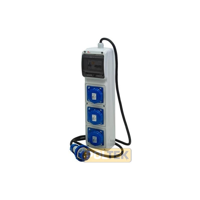 Costruito in riferimento alla norma EN 60439-4 appartenente alla serie ASC (apparecchiatura costruita in serie per cantiere) Com