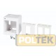 Scatola con adattatore 1 posto + adattatore due posti adatti per serie MAGIC e LIVING e GEWISS SISTEM WHITE
