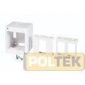SCATOLA DA PARETE 1/2 POSTI BIANCO IP40 CON ADATTATORI