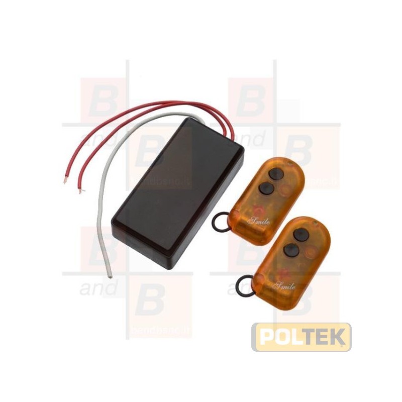 Ricevitore radio 1 canale 433,92 Mhz studiato appositamente per il comando a distanza di elettroserrature. Dimensioni: L.39 H 21