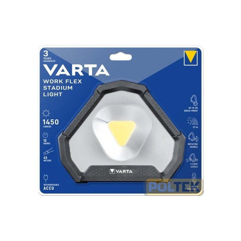 La gamma Work Flex offre luci diverse per ogni situazione di lavoro. La protezione dagli spruzzi d'acqua e dalla polvere consent