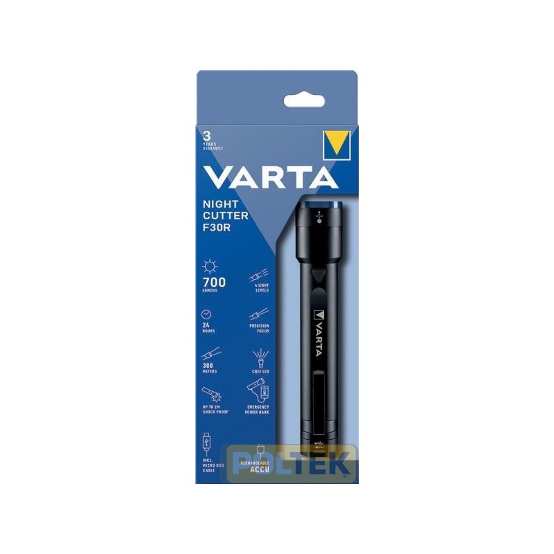 VARTA TORCIA NIGHT CUTTER F30R & CABLE VARTA