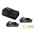 HIKOKI KIT ALIMENTAZIONE 18V 2Ah EASY PACK