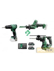 HIKOKI KIT COMBO KC12SKB (DV12DD+ DH12DD + CR12DA)