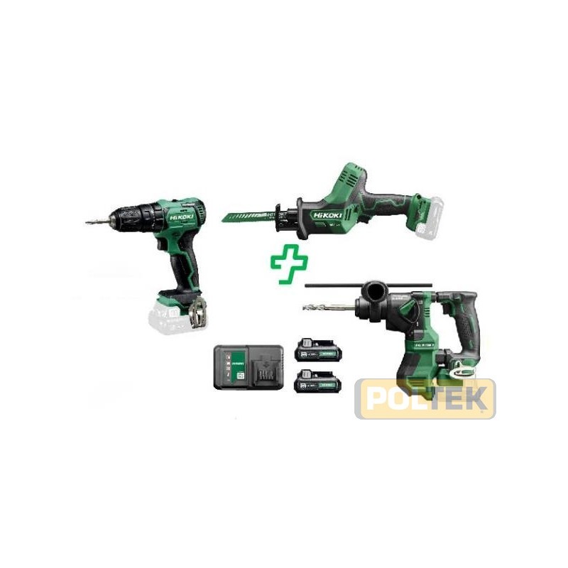 HIKOKI KIT COMBO KC12SKB (DV12DD+ DH12DD + CR12DA)