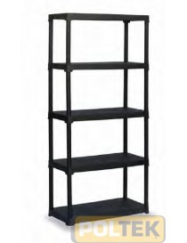 SCAFFALE POLIPROPILENE cm l.80 x p.40 x h.176 5 RIPIANI