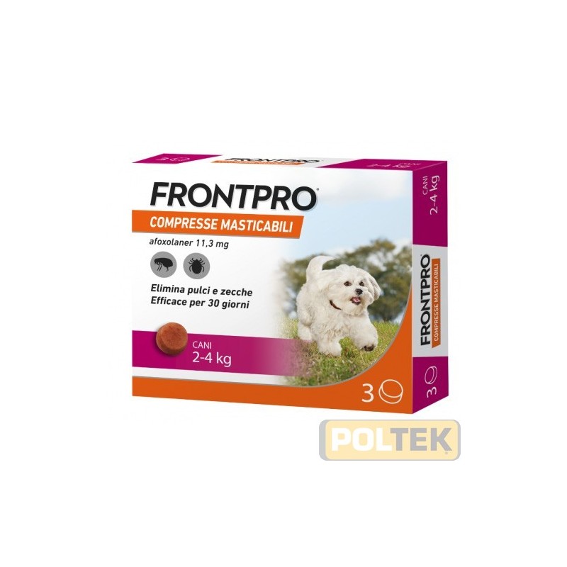 FRONTPRO COMPRESSE MASTICABILI CANI 2-4 kg 3 compresse