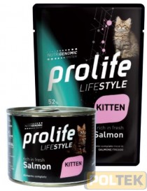 PROLIFE GATTO BUSTA 85g LIFE STYLE KITTEN SALMONE