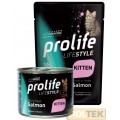 PROLIFE GATTO BUSTA 85g LIFE STYLE KITTEN SALMONE