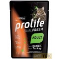 PROLIFE GATTO BUSTA 85g DUAL FRESH CONIGLIO E TACCHINO