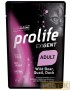 PROLIFE GATTO BUSTA 85g EXIGENT CINGHIALE,QUAGLIA, ANATRA, P