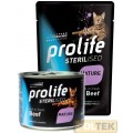 PROLIFE GATTO BUSTA 85g STERILISED GRAIN FREE MANZO