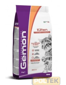 GEMON GATTO SECCO KITTEN SALMONE/RISO 2 kg