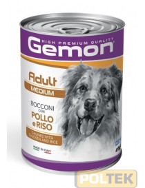 GEMON CANE LATTINA gr 415 ADULT BOCCONI POLLO RISO