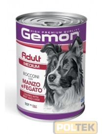 GEMON CANE LATTINA gr 415 ADULT BOCCONI MANZO FEGATO