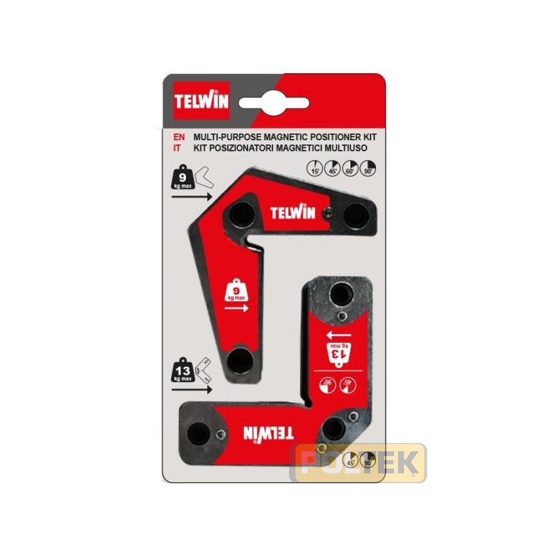 TELWIN POSIZIONATORE MAGNETICO MULTIUSO KIT 2 pezzi