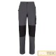 Pantalone con ginocchiere in cotone canvas elasticizzato e contrasti in poliestere Oxford resistente all'abrasione, tasca latera