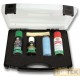 Contenuto: BALLISTOL spray 50 ml, Robla sgrassatore a fred-do spray 50 ml, KLEVER brunitura rapida 50 ml, 2 paia di guan-ti mono