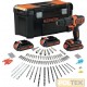 BLACK&DECKER TRAPANO PERCUSS. BDCHD181B3A-QW 18V 3 B. 120ac