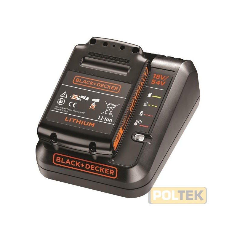 BLACK&DECKER BATTERIA LITIO KIT 18V 2,0Ah + CARICABATTERIA