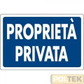 CARTELLO ALL. "PROPRIETA' PRIVATA" cm 30x20