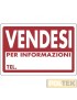 CARTELLO PLASTICA "VENDESI" cm 30x20 S/FORI