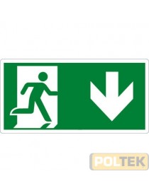 CARTELLO ALL. "USCITA DI EMERGENZA" cm 25x12,5