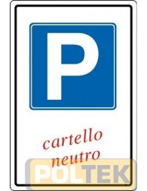 CARTELLO ALL. "PARCHEGGIO" cm 20x30