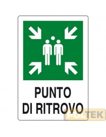 CARTELLO ALL. "PUNTO DI RITROVO" cm 20x30
