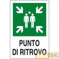 CARTELLO ALL. "PUNTO DI RITROVO" cm 20x30