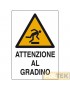 CARTELLO ALL. "ATTENZIONE AL GRADINO" cm 20x30