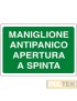 CARTELLO ALL. "MANIGLIONE ANTIPANICO" cm 30x20