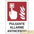 CARTELLO ALL. "PULSANTE ALLARME ANTINCENDIO" cm 20x30