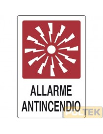 CARTELLO ALL. "ALLARME ANTINCENDIO" cm 20x30