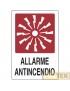 CARTELLO ALL. "ALLARME ANTINCENDIO" cm 20x30