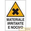 CARTELLO ALL. "MATERIALE IRRITANTE E NOCIVO" cm 20x30