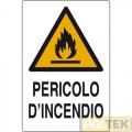 CARTELLO ALL. "PERICOLO INCENDIO" cm 20x30
