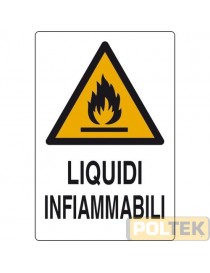 CARTELLO ALL. "LIQUIDI INFIAMMABILI" cm 20x30