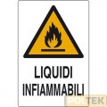 CARTELLO ALL. "LIQUIDI INFIAMMABILI" cm 20x30