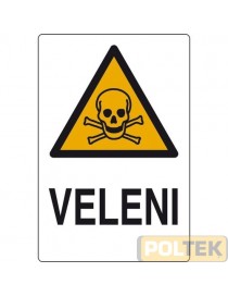 CARTELLO ALL. "VELENI" cm 20x30