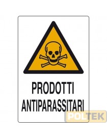 CARTELLO ALL. "PRODOTTI ANTIPARASSITARI" cm 20x30