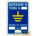 CARTELLO ALL. "DISPERSORE DI TERRA" cm 20x30