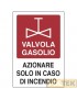 CARTELLO ALL. "VALVOLA GASOLIO" cm 20x30