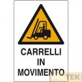 CARTELLO ALL. "CARRELLI IN MOVIMENTO" cm 20x30