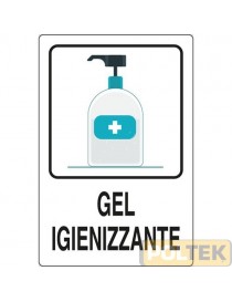 CARTELLO ALL. "COVID-19 GEL IGIENIZZANTE" cm 20x30