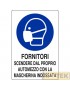 CARTELLO ALL. "COVID-19 OBBLIGO MASCHERINA FORNITORI" 20x30