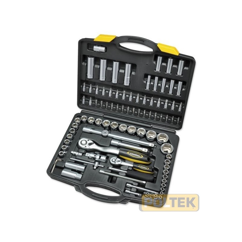 MUNDIAL CHIAVE A BUSSOLA VALIGETTA 1/4"-1/2" pz.94