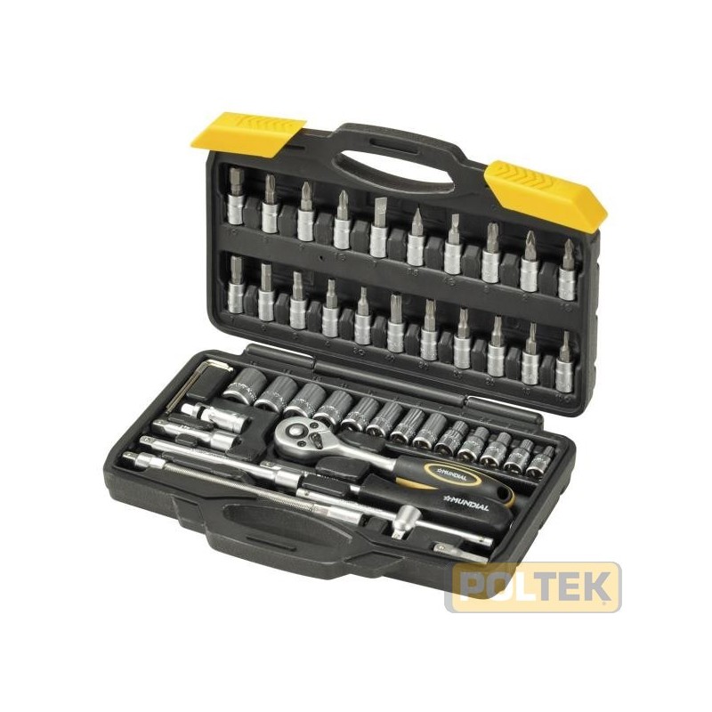 MUNDIAL CHIAVE A BUSSOLA VALIGETTA 1/4" pz.46